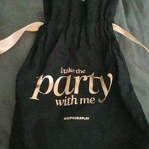 "I take the party with me" Makeup bag